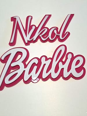 HAPBR35 Toper Ime + Barbie dvoslojni