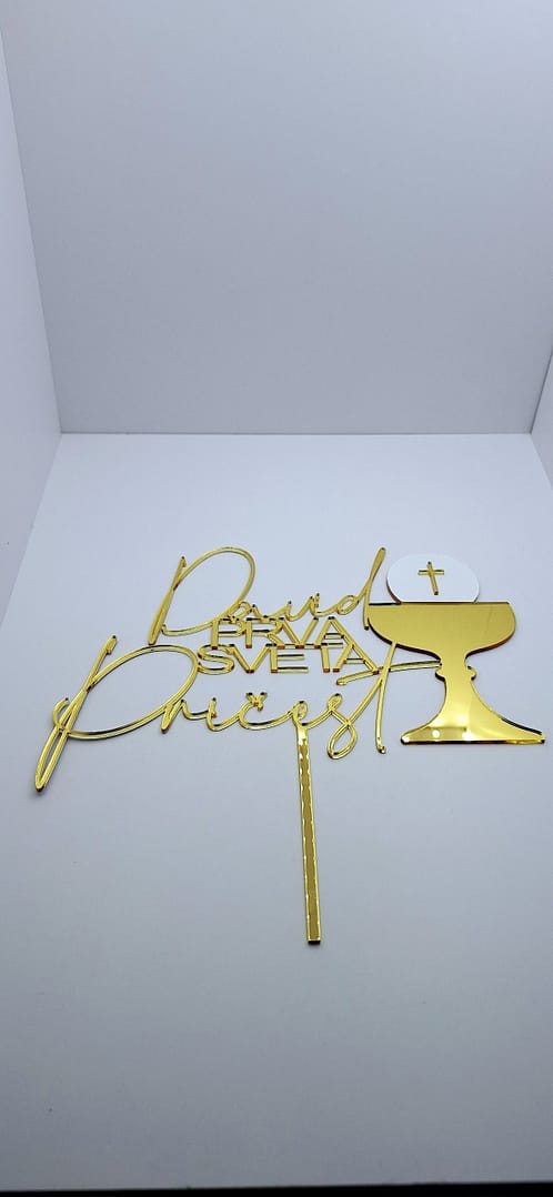 PRI2L Ekskluzivni Toper pričest s kaležom + ime