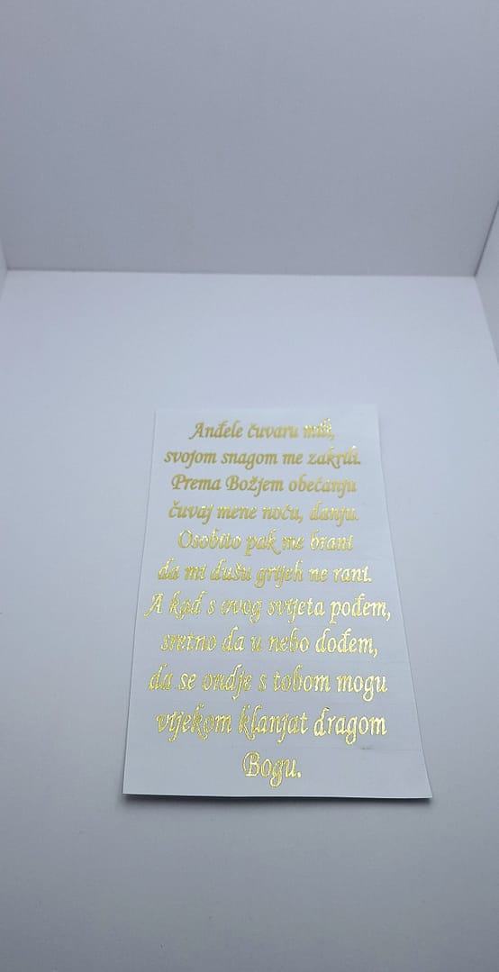 NALJ8 Naljepnica molitva