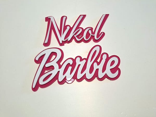 HAPBR35 Toper Ime + Barbie dvoslojni